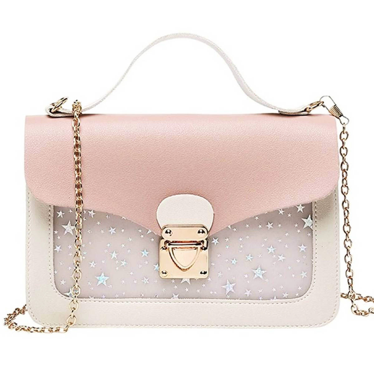 Picture of Square Star Sequin Messenger Crossbody Bag for Women