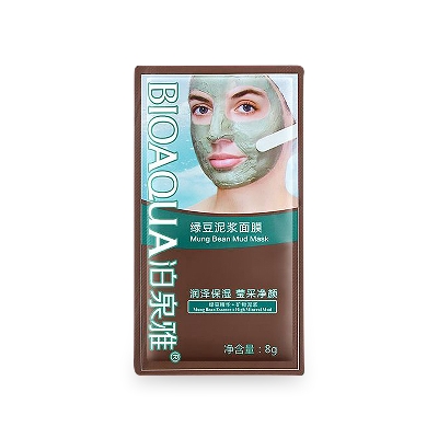 Picture of Poquanya Mung Bean Mud Msk Relieving Acne Marks Moisturizing Blackhead Mung Bean Mud Msk - Face Mask