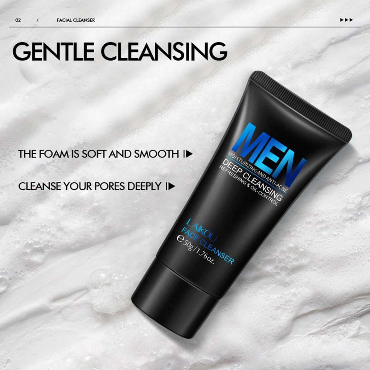 Picture of LAIKOU Men's facial cleanser 50g