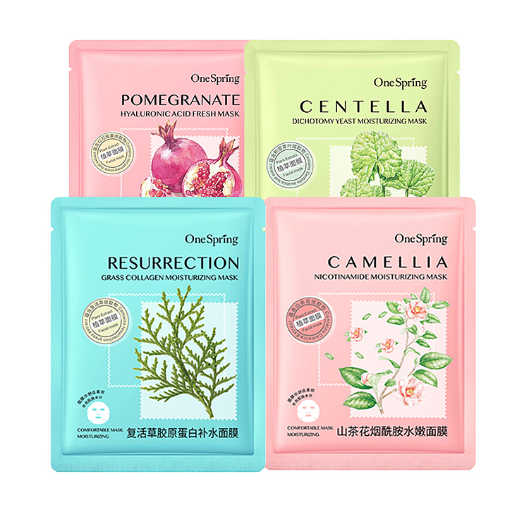 Picture of One spring Mascarilla Hidratante Facial Skin Care Moisturize Whitenig Face Masks Sheet Beauty Firm Brightening Fruit Face Sheet Mask