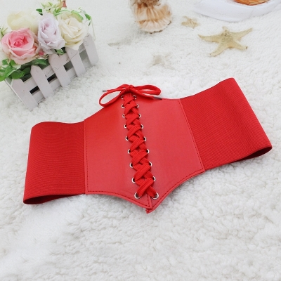 Picture of Women's belt palace stabular straps wide waist seal thin ultra-loose tight waist sector stability one generation