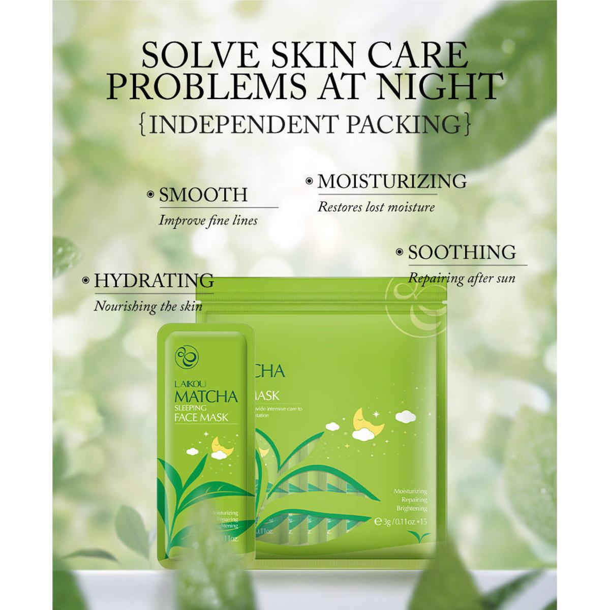 Picture of 15 pcs/pack travel pack Matcha Sleeping face msk - Face Mask - Face Mask