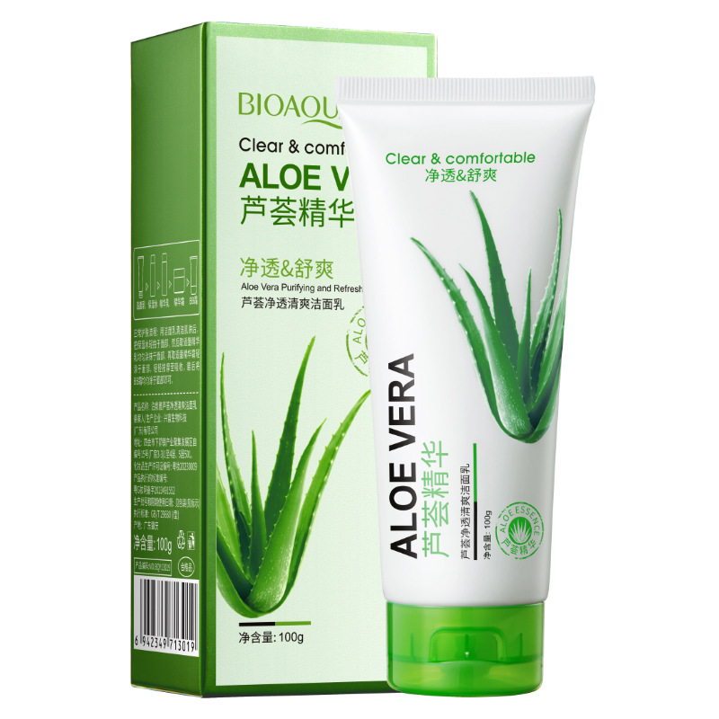 Picture of Bioaqua Clear & Comfortable Aloe Vera Facial Cleanser- 100g