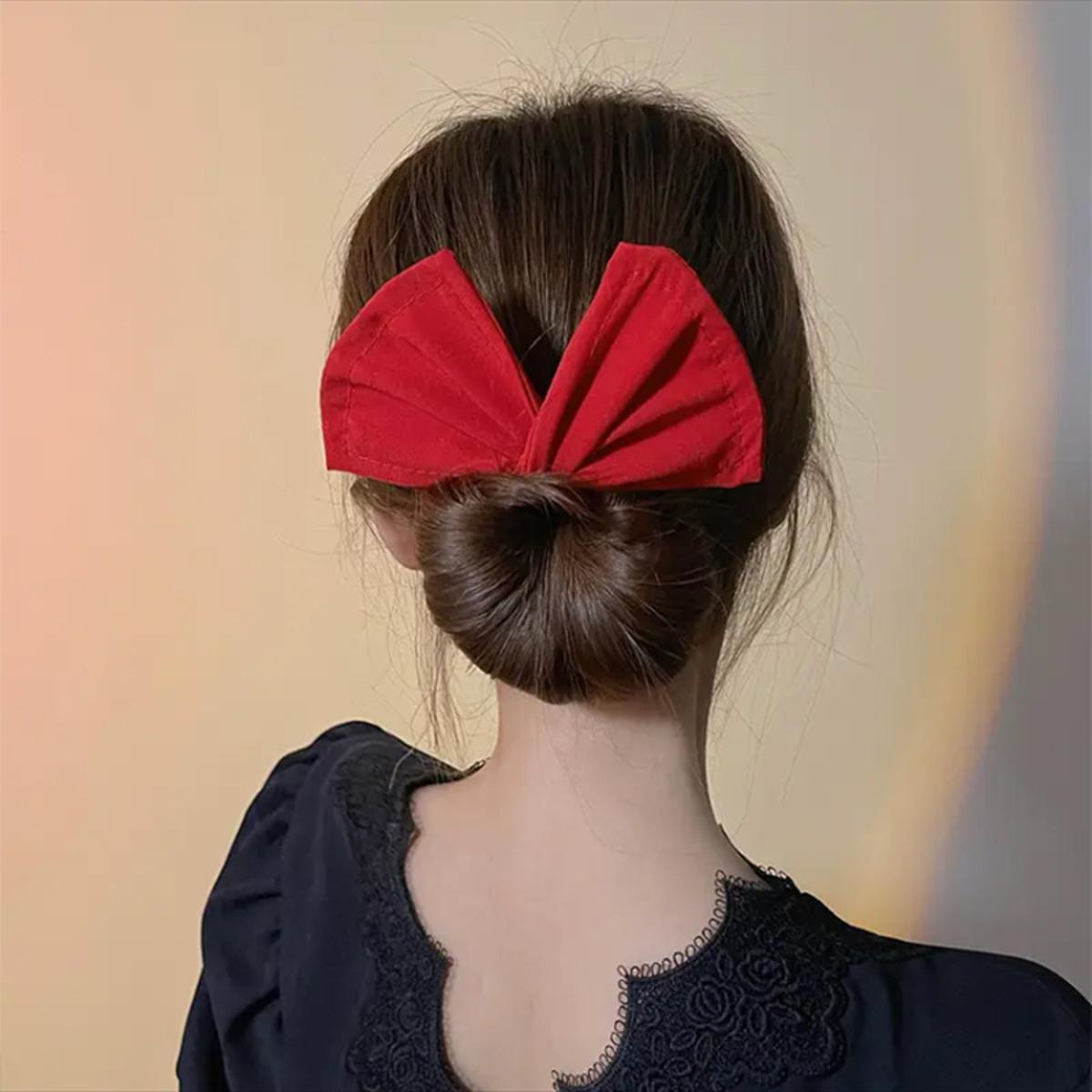 Picture of Cute love header new twist iron silk bowl curler headband