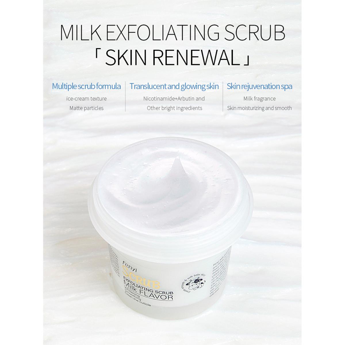 Picture of Fenyi Milk cream 100g body cleaning exfoliating scrub for women