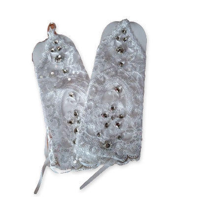 Picture of 1 Pair White wedding dresses gloves for women