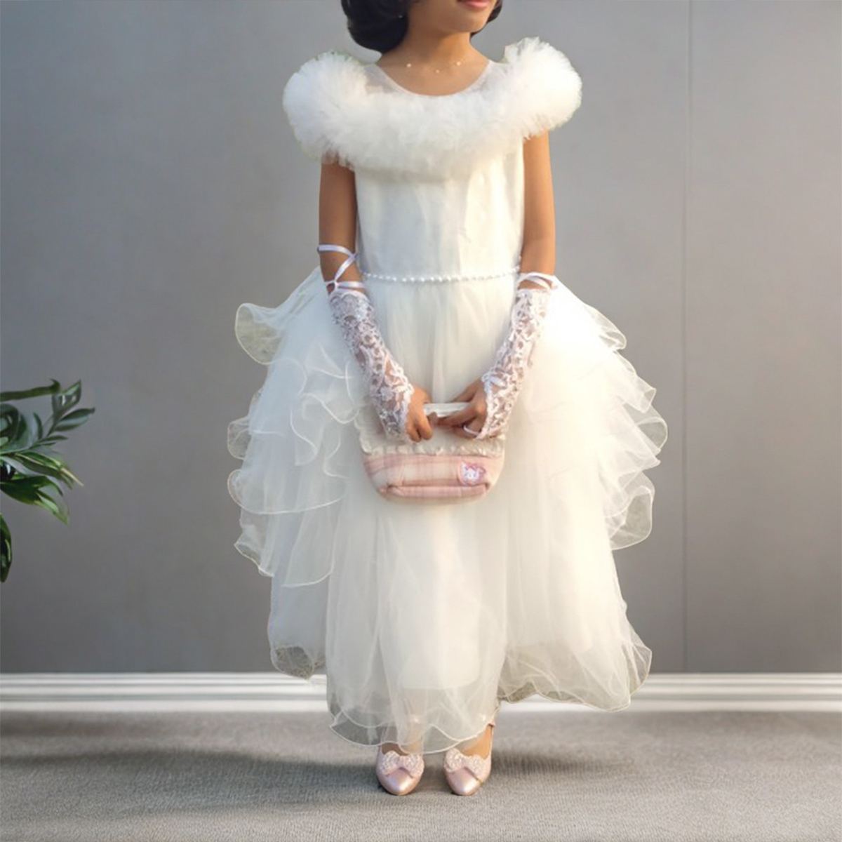 Picture of 1 Pair White wedding dresses gloves for women