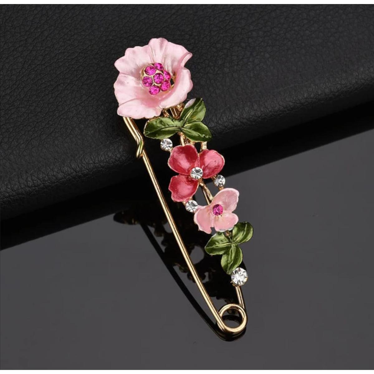 Picture of Large Vintage Flower Female Pins Brooch - Hijab Pin