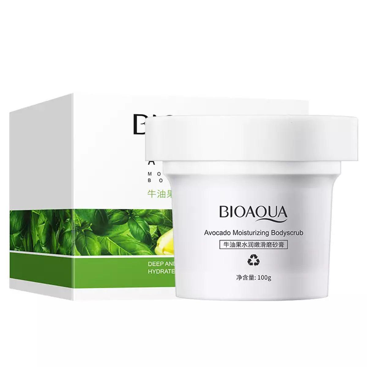 Picture of BIOAQUA Avocado Body Scrub moisturizes pores with exfoliator- 100g