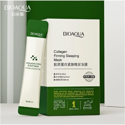 Picture of BIOAQUA Collagen Moisturizing Oil Control Sleeping Mask 4ml/Piece- 5 & 10 pcs/Set - Face Mask