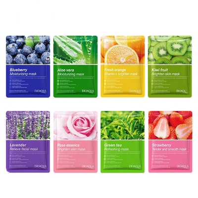 Picture of Bioaqua Plant Fruit Mask Hydrating Moisturizing Skin Color Skin Facial Sheet Mask- 25G