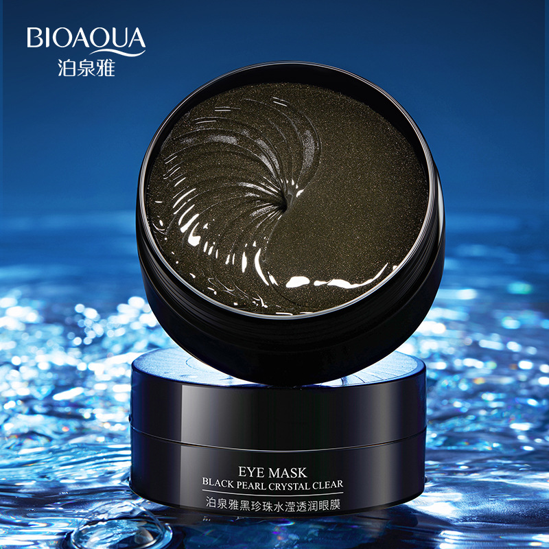 Picture of BIOAQUA Moisturizing & Dark Circle Reduce Black Pearl Crystal Clear Eye Mask- 80g