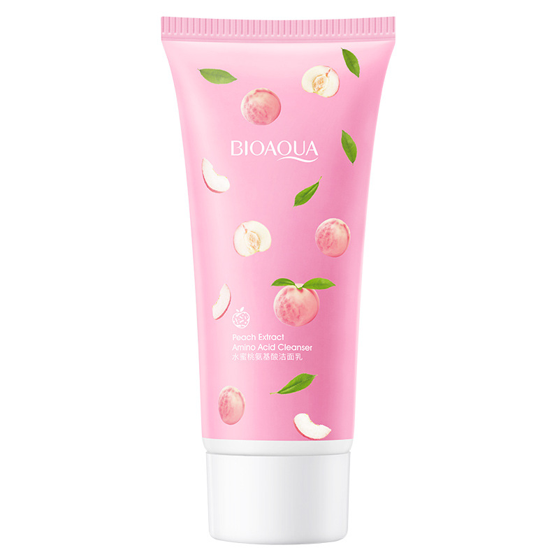 Picture of Bioaqua Peach Extract Amino Acid Foam Makeup Removing Facial Cleanser- 100g