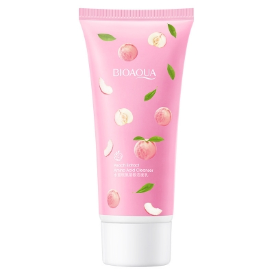 Picture of Bioaqua Peach Extract Amino Acid Foam Makeup Removing Facial Cleanser- 100g