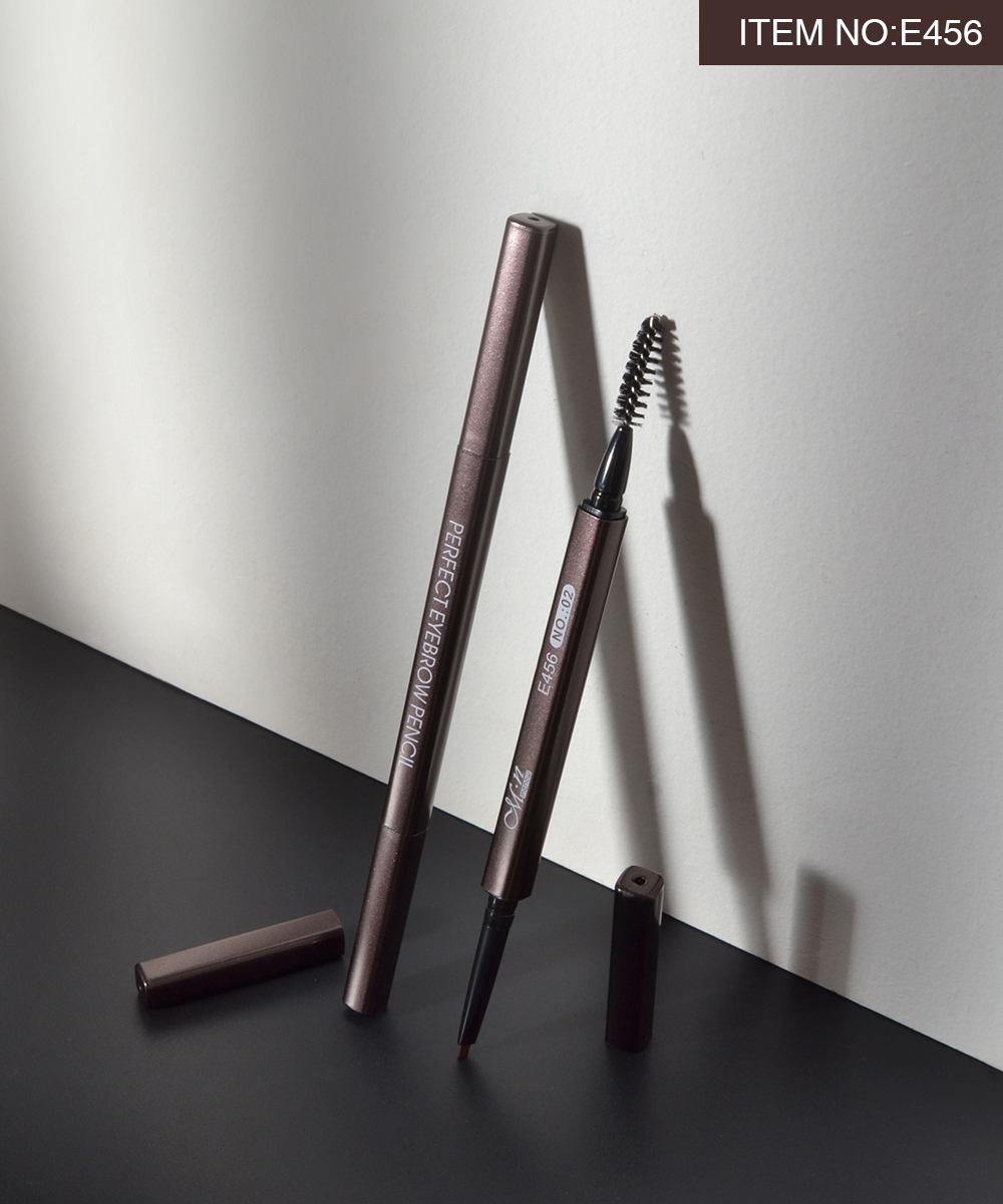Picture of Menow E456 Eyebrow Pencil 2 in 1 Auto Waterproof Eye Makeup Brow Shades Brush Long Lasting Eyebrow Pencil- 0.08g
