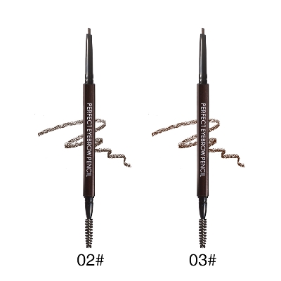 Picture of Menow E456 Eyebrow Pencil 2 in 1 Auto Waterproof Eye Makeup Brow Shades Brush Long Lasting Eyebrow Pencil- 0.08g