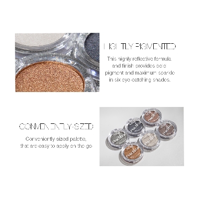 Picture of Menow E425 Cosmetic Eyes Makeup Single Metallic Eyeshadow Palette Eye Shadow eyeshadow palette