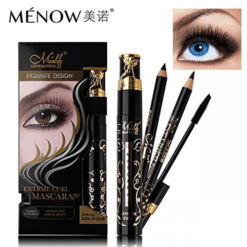 Picture of Menow Generation II Exquisite Design Extreme Curl Mascara with 2 pcs Eyeliner Pencil- M10006