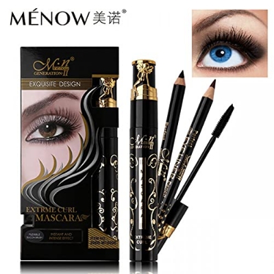 Picture of Menow Generation II Exquisite Design Extreme Curl Mascara with 2 pcs Eyeliner Pencil- M10006