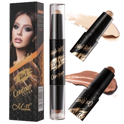 Picture of Menow Color Makeup Highlight Stick 2 in 1 Face Concealer and Contour Stick- 1.5gX2 (C809)