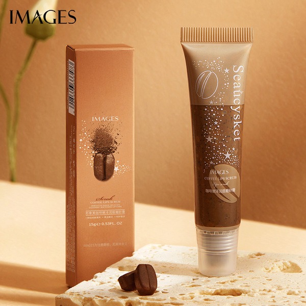 Picture of IMAGES Cleansing &amp; Softening Coffee Lip Scrub- 15g