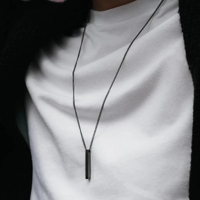 Picture of 1 Piece long Metal Stylish Chain For Men