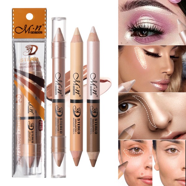 Picture of Menow Double Sided 3D Stereo Highlighter+ Bronzer Pencil- 2g