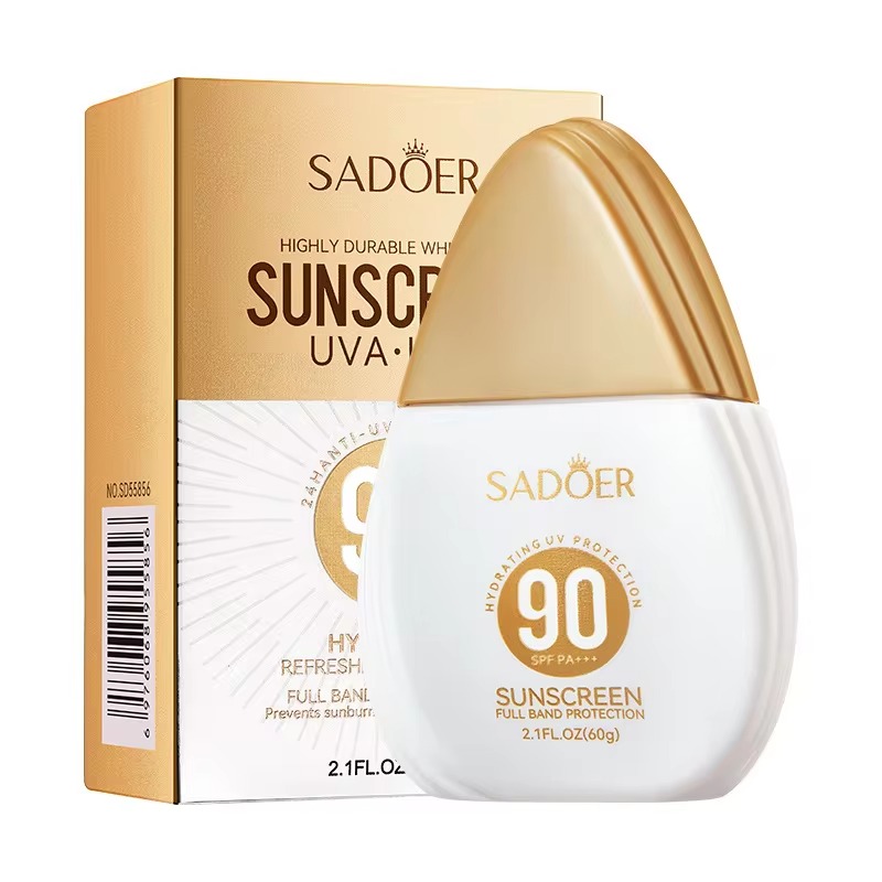 Picture of SADOER Highly Durable Whitening UVA UVB 90 SPF Sunscreen- 60g