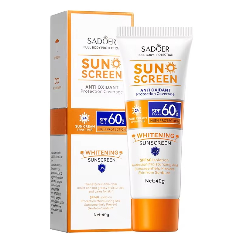 Picture of SADOER Anti Oxidant Full Body SPF 60 PA+++ Sun Screen Cream- 40g