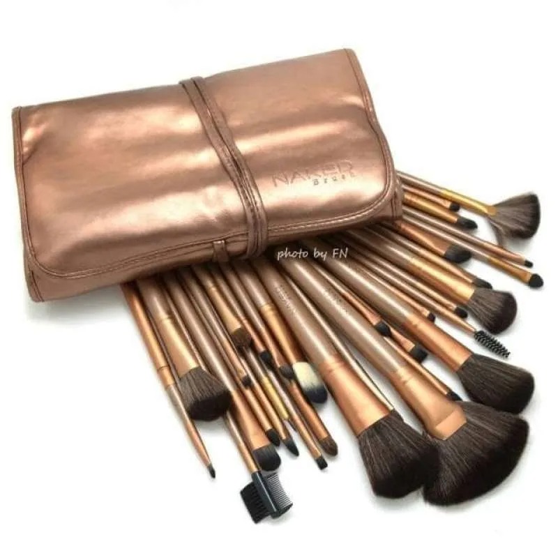Picture of Naked3 Professional 32 Pcs Golden Colour makeup Brush Set