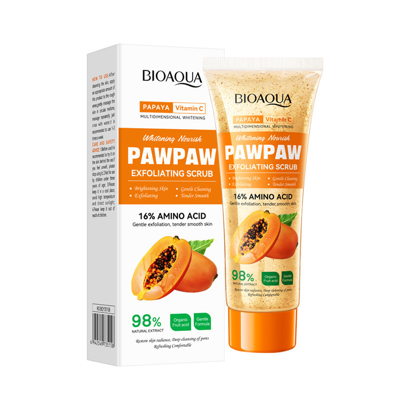 Picture of BIOAQUA Papaya Vitamin C Pawpaw Exfoliating Scrub- 100g