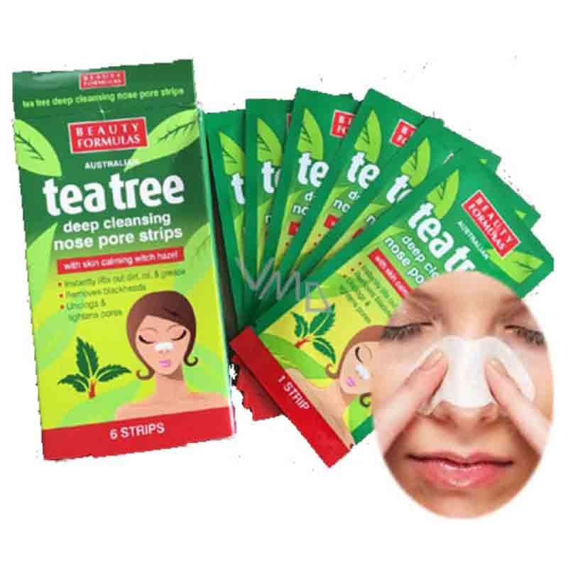 Picture of Beauty Formulas Australia Tea Tree Deep Cleansing Nose Pore Stripes- 6 Stripes