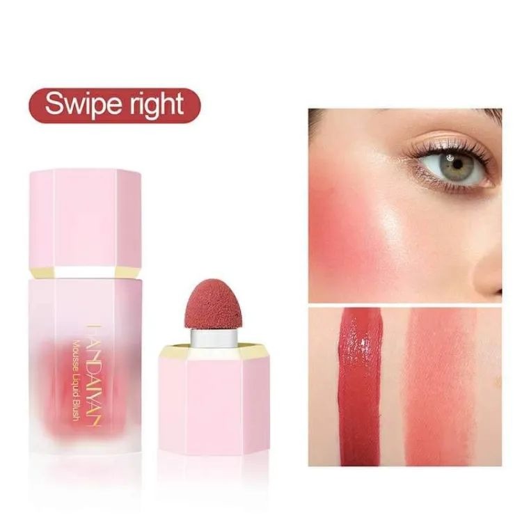 Picture of HANDAIYAN Mousse Liquid Blush with Fine Glitter- #4 Swipe Right