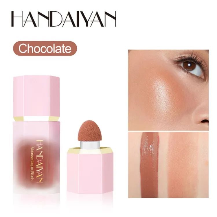Picture of HANDAIYAN Mousse Liquid Blush with Fine Glitter- #6 Chocolate
