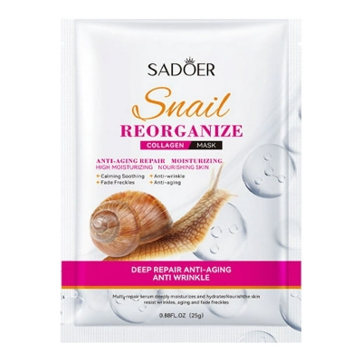 Picture of SADOER Snail Reorganize Collagen Face Sheet Mask- 25g