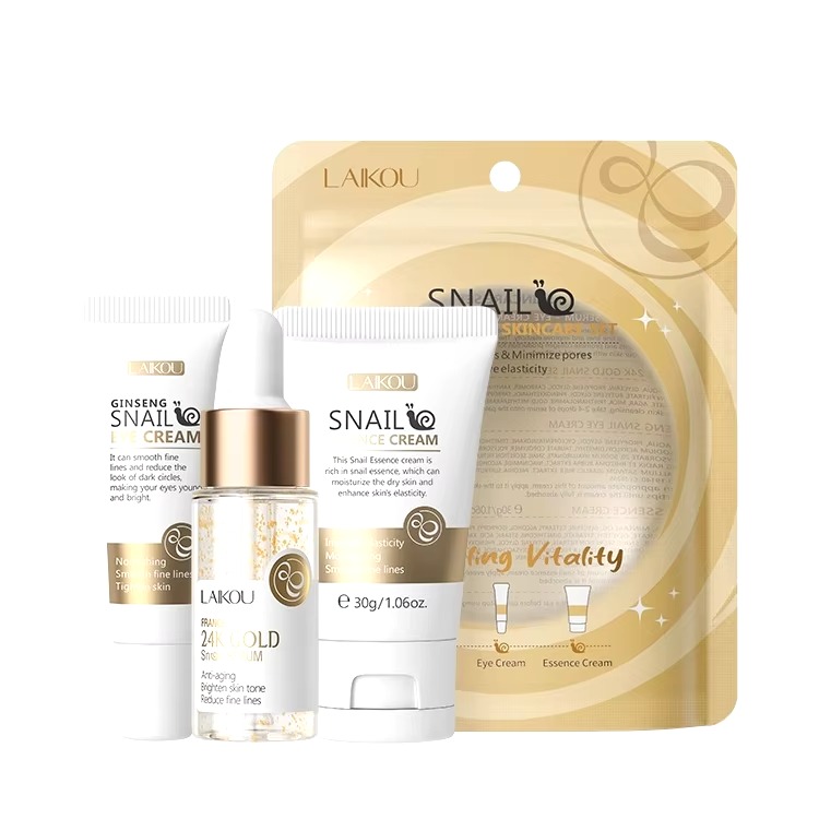 Picture of LAIKOU Snail Revitalizing Sparkling Vaitality Skin Care 3 Pcs Set- 62g
