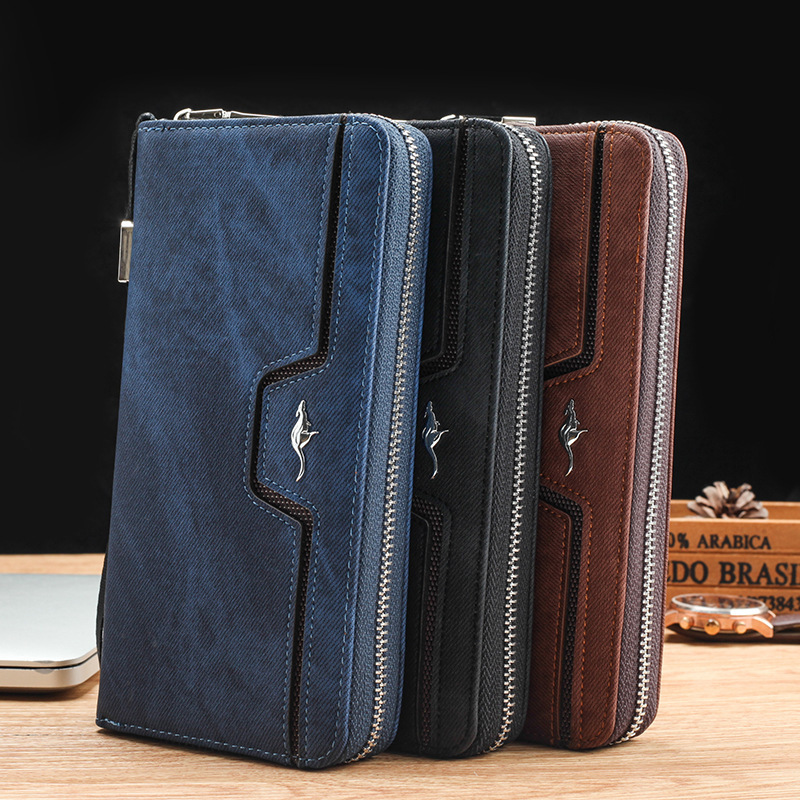 Picture of Hengsheng kangaroo Man Large PU Leater Stylish Fashionable Mobile & Card Holder Wallet