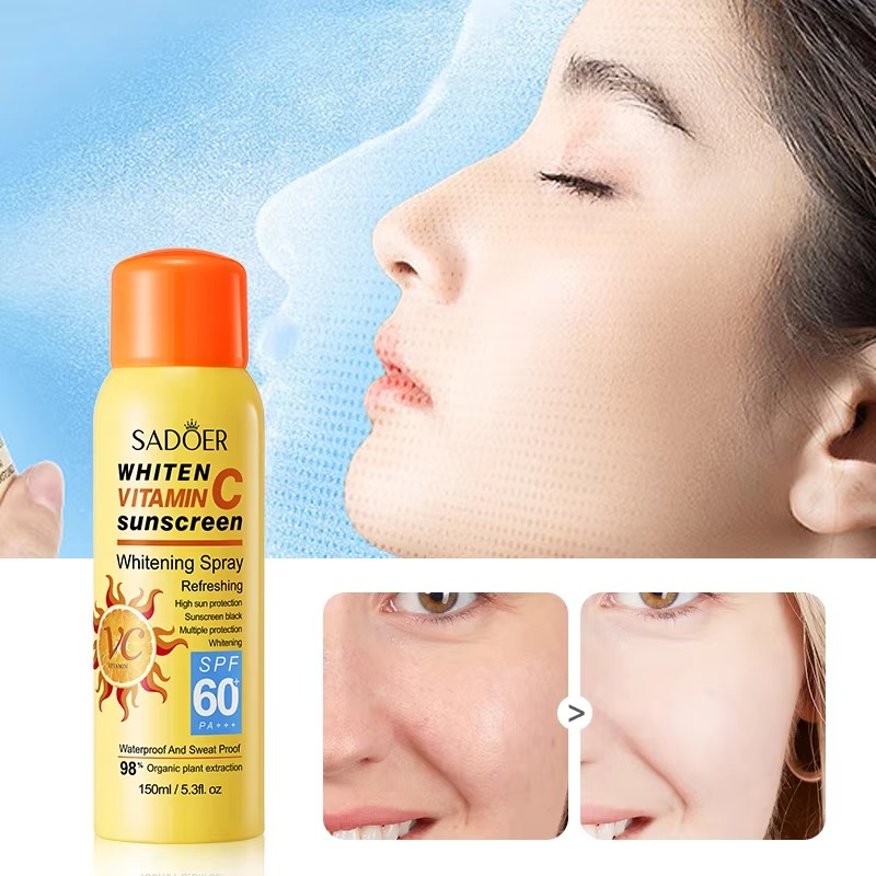 Picture of SADOER Whiten Refreshing Vitamin C Waterproof SPF 60+ PA+++ Sunscreen Spray- 150ml