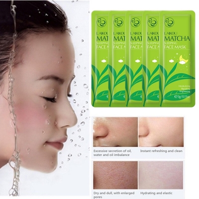 Picture of LAIKOU 5 Pcs/Set Matcha Sleeping Mask- 3g/Each
