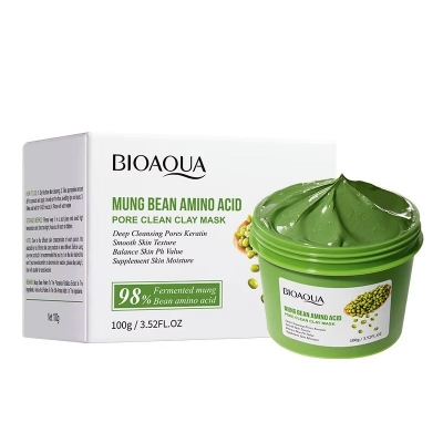 Picture of BIOAQUA Mung Bean Amino Acid Pore Clean Clay Mask- 100g