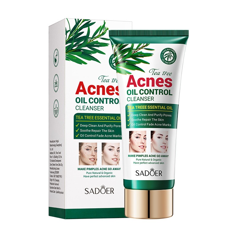 Picture of SADOER Tea Tee Pimple & Acnes Reduce Oil Control Cleanser- 100g Face Wash