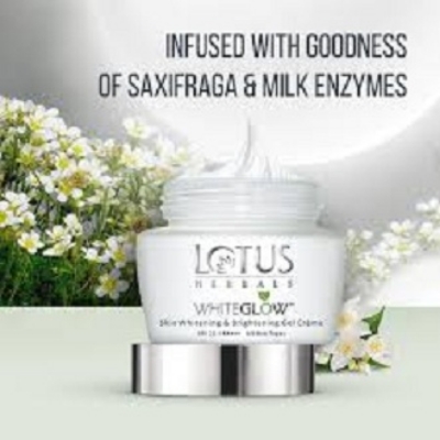 Picture of International Indian product Skin care Lotus White Glow Gel Cream Used for male/female - 35 gm