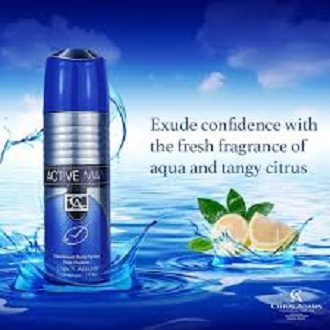 Picture of Chris Adams Deodorant Body Spray Active Man 200ml