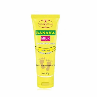 Picture of AICHUN BEAUTY Cracked Heel Cream Foot Care Banana Milk Cream Rough Dry Skin Baby Foot - 80g 