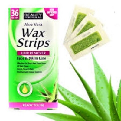 Picture of International USA product Aloe vera wax strips- 36 piece