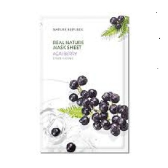 Picture of International Korean Product Skin care NATURE REPUBLIC Real nature ACAI BERRY mask sheet used for male/female - 23 ml
