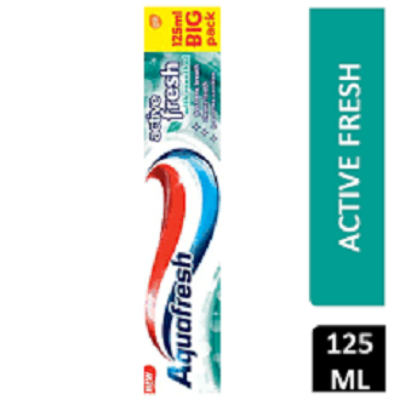 Picture of International UK Product Aquafresh Active Fresh Toothpaste With Menthol Big pack (125ml)