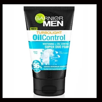 Picture of International European product Skin care Men Turbolight Oil Control whitening super duo foam face wash used for male - 100 ml