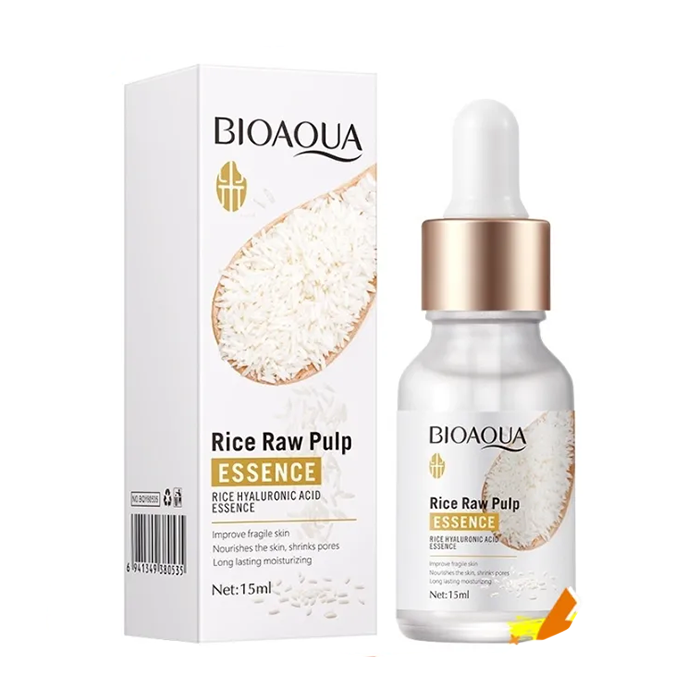 Picture of BIOAQUA Rice Raw Pulp Essence White Rice Hyaluronic Acid Essence Serum 15ml -Rice Serum 