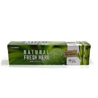 Picture of International Korean Product LG BAMBOO SALT NATURAL FRESH HERB TOOTHPASTE 160 gm